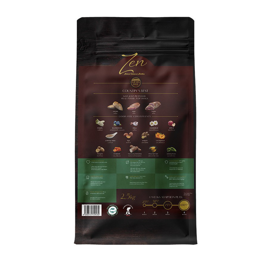 Pienso sin cereales Zen Countrys Best - 12KG